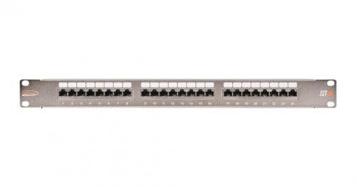 NIKOMAX 24-port Patch Panel 1U Grey