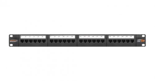 NIKOMAX 24-port Patch Panel 1U Black