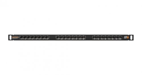 NIKOMAX 24-port Patch Panel 0,5U Black