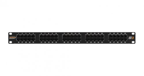 NIKOMAX 50-port Patch Panel 1U Black