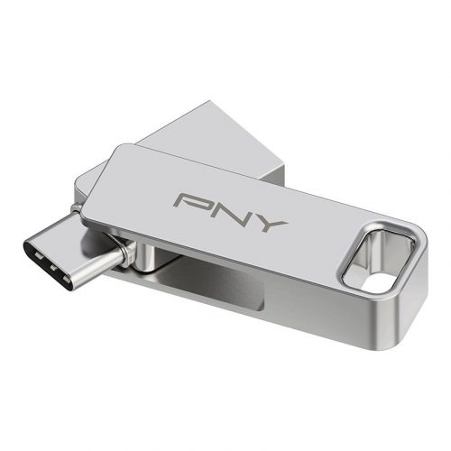 PNY 64GB Duo Link Flash Drive USB3.2 Silver