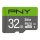 PNY 32GB microSDXC Elite Class 10 UHS-I + adapterrel