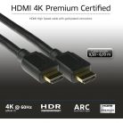 ACT HDMI High Speed premium certified v2.0 HDMI-A male - HDMI-A male cable 3m Black