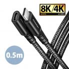 AXAGON BUCM32-CF05AB SPEED+ USB-C <> USB 20GBPS EXTENSION CABLE 0.5m Black