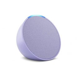   Amazon Echo Pop Full sound compact Bluetooth smart speaker with Alexa Lavender Bloom