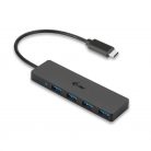 I-TEC 4-port USB-C Slim Passive Hub Black