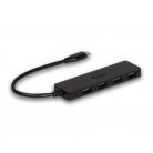 I-TEC 4-port USB-C Slim Passive Hub Black