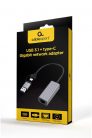 Gembird A-USB3AC-LAN-01 USB 3.1 + type-C Gigabit network adapter Space Grey