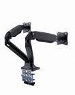 Gembird MA-DA2-03 Full-motion desk 2-display mounting arm 17”-35” Black