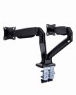 Gembird MA-DA2-03 Full-motion desk 2-display mounting arm 17”-35” Black