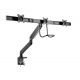 Gembird MA-DA3-03 Desk mounted adjustable monitor arm for 3 monitors 17"-27" Black