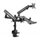 Gembird MA-DA3-02 Desk mounted adjustable monitor arm with notebook tray (full-motion) 17"-32" Black