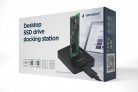 Gembird Desktop USB Type-C M.2 SATA NVME SSD Docking Station Black