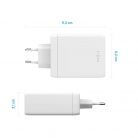 FIXED hálózati töltő 3xUSB-C 1xUSB-A kimenet, GaN technológia,PD 3.0, 100W, fehér