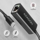 AXAGON ADE-ARC USB-C Gigabit Ethernet Adapter Black