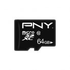 PNY 64GB microSDXC Performance Plus Class 10 + adapterrel