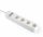 Gembird Smart power strip with USB charger 4 sockets White