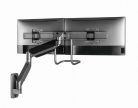 Gembird MA-WA2-02 Adjustable wall 2-display mounting arm, 17”-32” Black