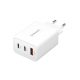 Intenso W65ACC 2xUSB-C USB-A Power Adapter White