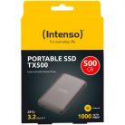 Intenso 500GB USB3.2 Type-C External SSD TX500 Brown