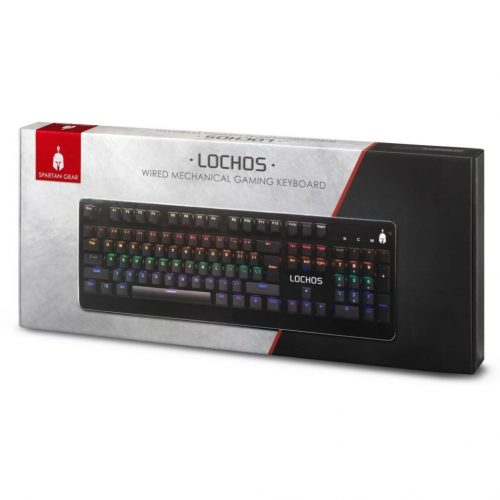 Spartan Gear Lochos Wired Mechanical Gaming Keyboard Black UK