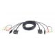 ATEN USB DVI-D Single Link KVM Cable 1,8m Black