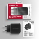 AXAGON ACU-PQ45 PD3.0 & QC4+ 2xOutputs Wall Charger 45W Black