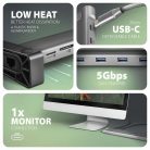 AXAGON HMC-10HLS USB-C 5GBPS LONGER 9IN1 HUB