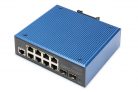 Digitus Industrial 8+2-Port L2 managed Gigabit Ethernet PoE Switch