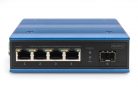 Digitus DN-651135 4 Port Gigabit Ethernet Network PoE Switch Industrial Unmanaged 1 SFP Uplink