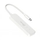 j5create Eco-Friendly USB-C to 4-Port Type-A Gen 2 Hub Pure White