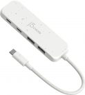 j5create Eco-Friendly USB-C to 4-Port Type-C & Type-A Gen 2 Hub Pure White