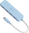 j5create Eco-Friendly USB-C to 4-Port Type-C Gen 2 Hub Fresh Cyan