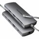 AXAGON HMC-8HLSA USB-C 5Gbps 9in1 hub Grey