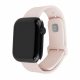 FIXED Sporty szilikon szíj az Apple Watch 42/44/45mm-es okosórákhoz, pink