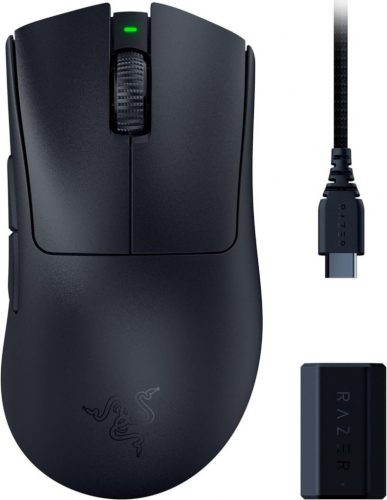 Razer DeathAdder V3 Pro + HyperPolling Wireless Dongle Bundle Black