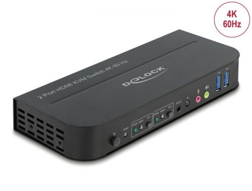 DeLock HDMI KVM Switch 4K 60 Hz with USB 3.0 and Audio