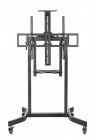 Gembird TVS-100T-01 Motorized height adjustable TV floor stand with caster wheels 55"-100" Black