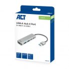 ACT AC6125 4-portos USB3.0 HUB Grey