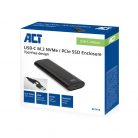 ACT AC1615 USB-C M.2 NVMe / PCIe SSD Enclosure tool-free Black