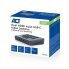 ACT AC7610 Dual HDMI input USB-C Video Switcher for capturing and live streaming