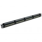 ACT 24-port Patch Panel 1U Black