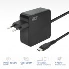 ACT USB-C laptop wall charger 65W with Power Delivery profiles 2m Black