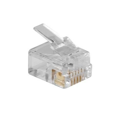 ACT RJ12 (6P/6C) modulaire connector for flat cable