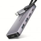 AXAGON HMC-5H60 USB-C 5Gbps 5in1 Hub Silver