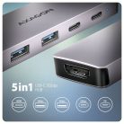 AXAGON HMC-5H60 USB-C 5Gbps 5in1 Hub Silver