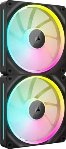 Corsair iCUE LINK LX140 RGB 140mm PWM Dual Pack Black