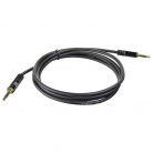 ACT High Quality audio connection cable 3.5 mm stereo jack male to male 10m Black