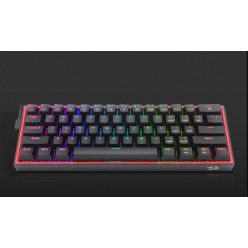   Redragon Fizz Pro black, wired&2.4G&BT Mechanical Keyboard, RGB, red switch Black HU JAVÍTOTT!