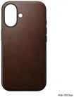 Nomad Modern Leather case iPhone 16 Brown